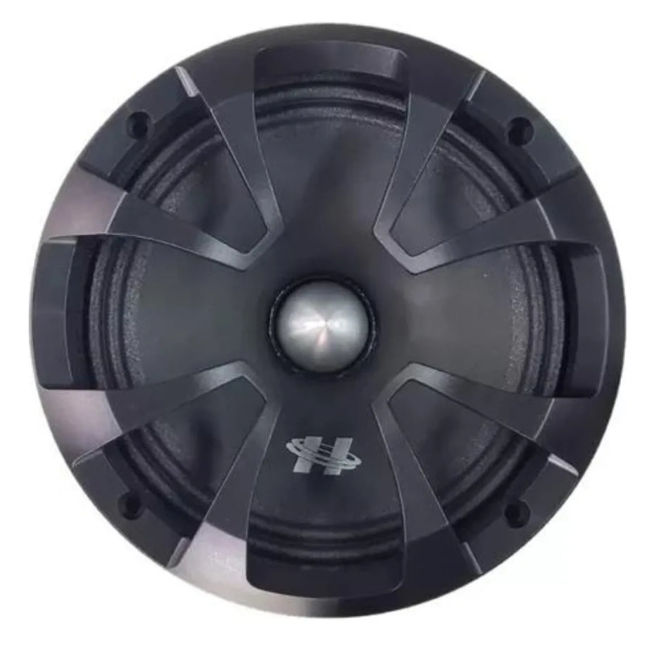 Par de alto-falantes 8 Polegadas midbass Hurricane Pro MB 800 600 W Rms 4 Ohms cor preto