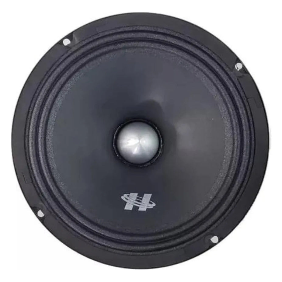 Par de alto-falantes 8 Polegadas midbass Hurricane Pro MB 800 600 W Rms 4 Ohms cor preto