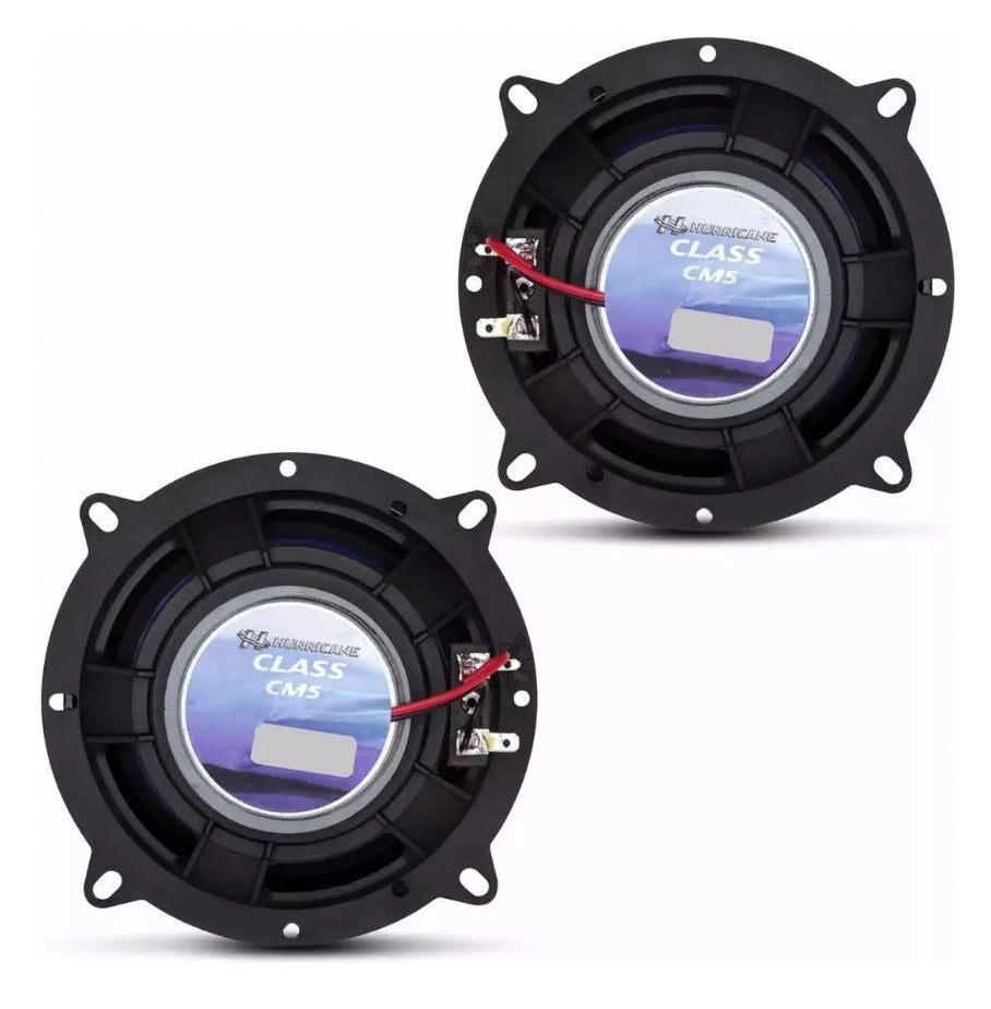 Alto Falante Quadriaxial Hurricane 5 Polegadas Cm5 130w Par Azul