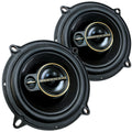Kit Par Alto Falante Hurricane Triaxial Aurum 5 Pol 120w Rms Preto