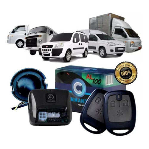 Alarme Automotivo Universal Commander Al100 Com 2 Controles