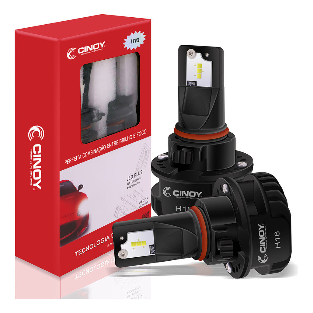 Cinoy Kit Lampada Super Led Plus 6500k 12v/24v 6000 Lumens