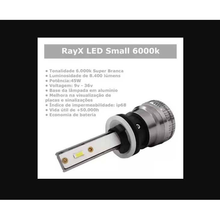 Led Rayx Small H1 H3 H4 H7 H16 H27 Hb3 Hb4