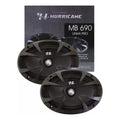 Par Alto Falante Medio Grave Hurricane Pro Mb690 6x9 460w Preto