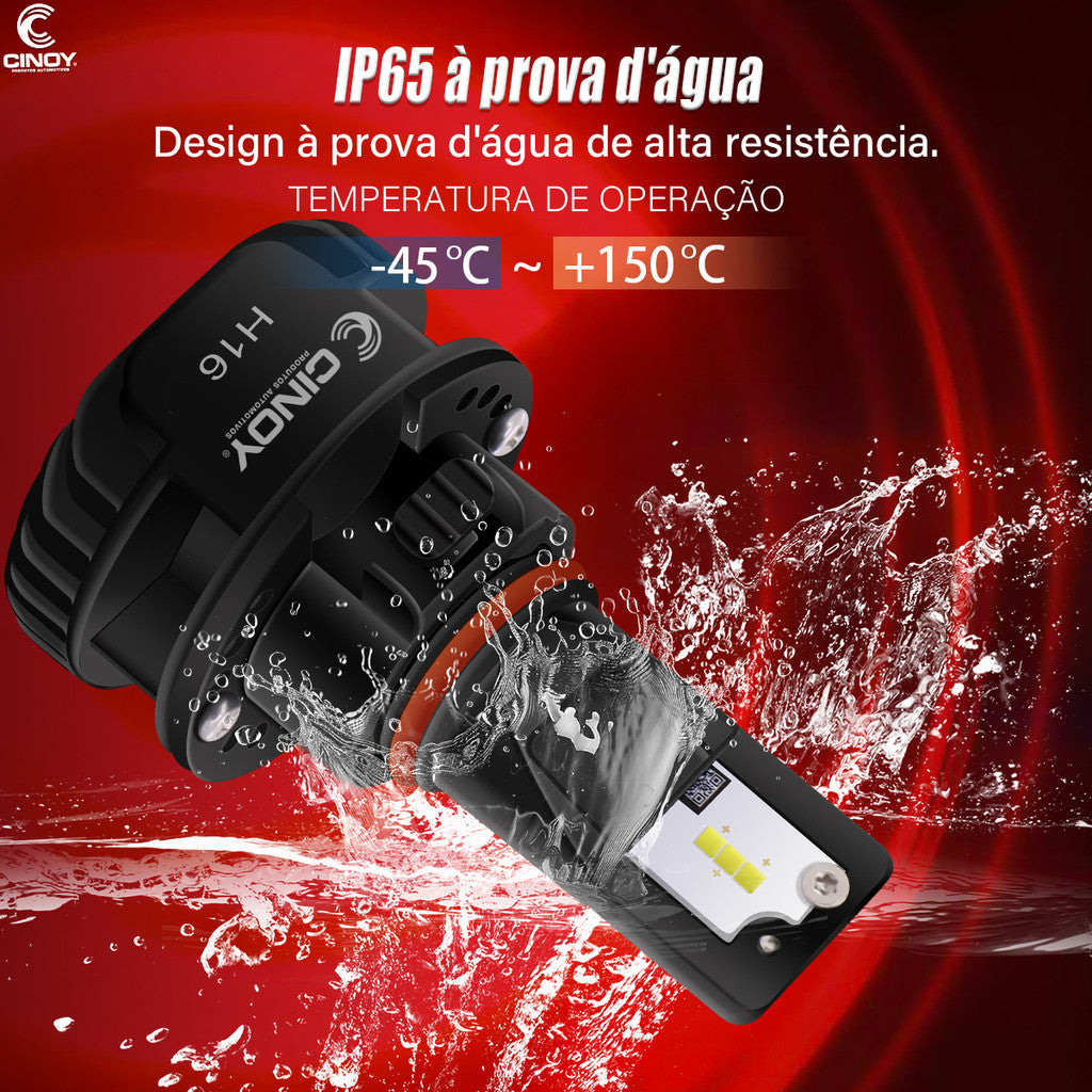Cinoy Kit Lampada Super Led Plus 6500k 12v/24v 6000 Lumens