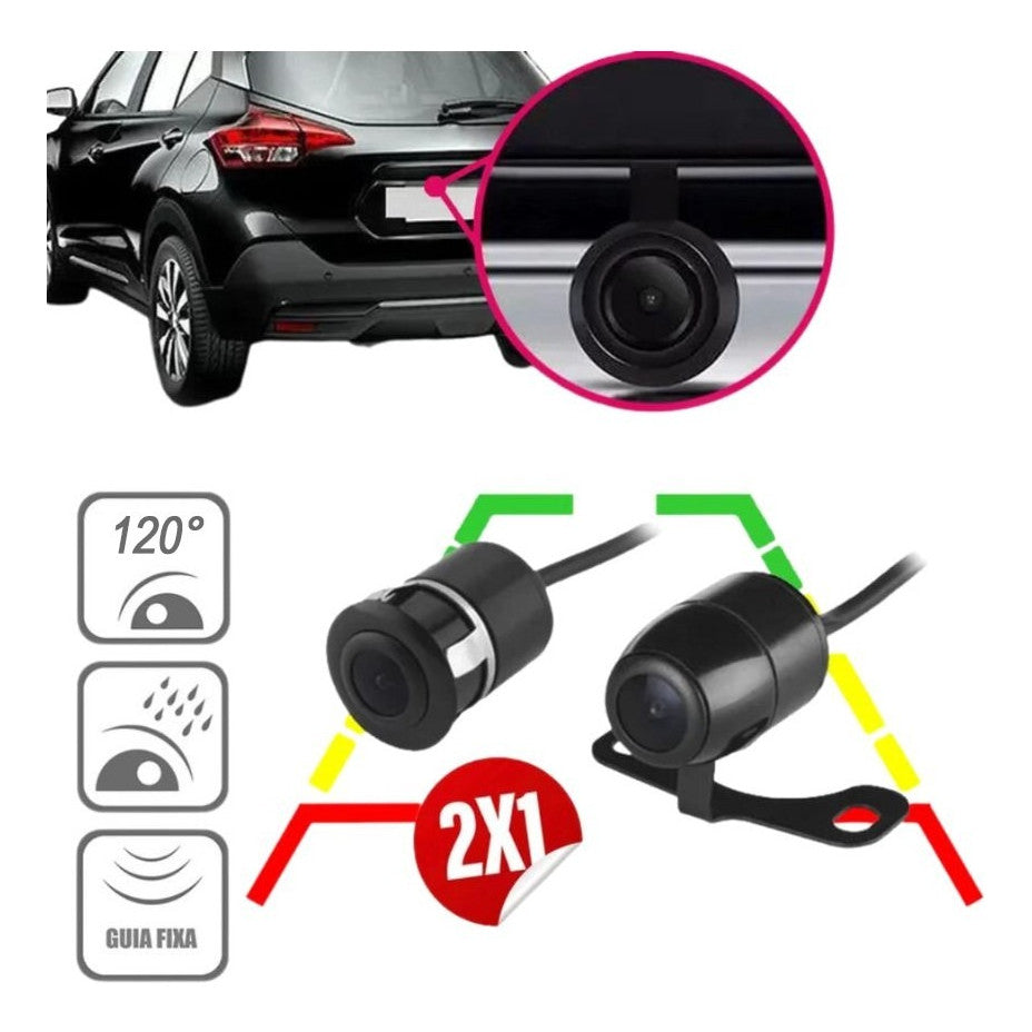 Câmera De Ré Kx3 Borboleta/embutir 2x1 Mod Kc360-k5100 Hd