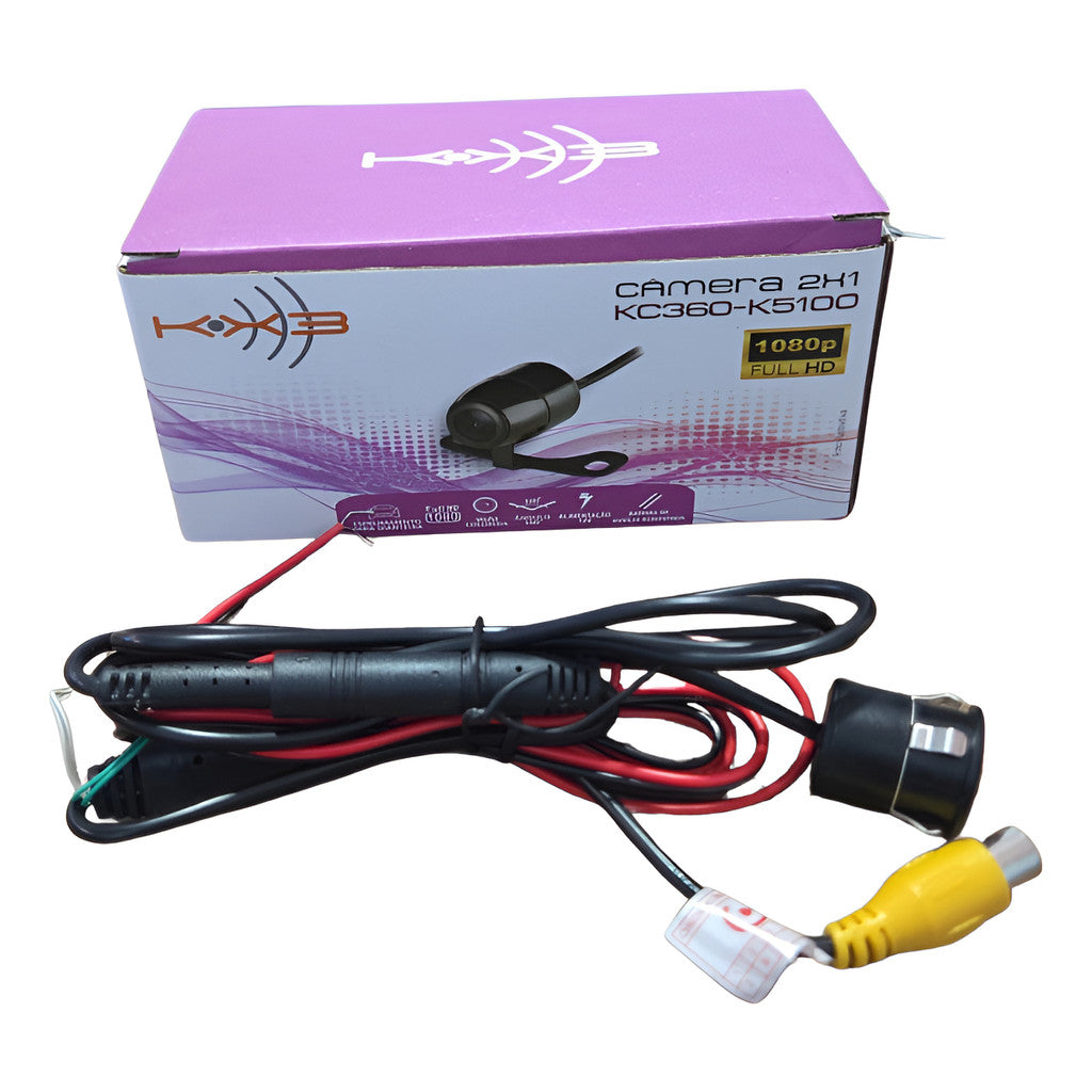 Câmera De Ré Kx3 Borboleta/embutir 2x1 Mod Kc360-k5100 Hd