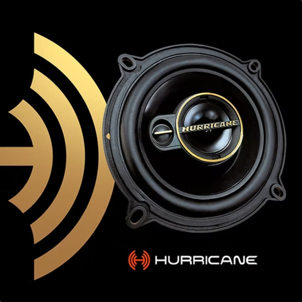 Kit Par Alto Falante Hurricane Triaxial Aurum 5 Pol 120w Rms Preto